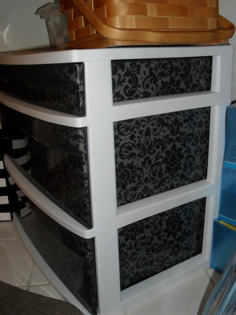 finished drawers side