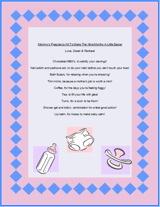 pregnancy kit poem