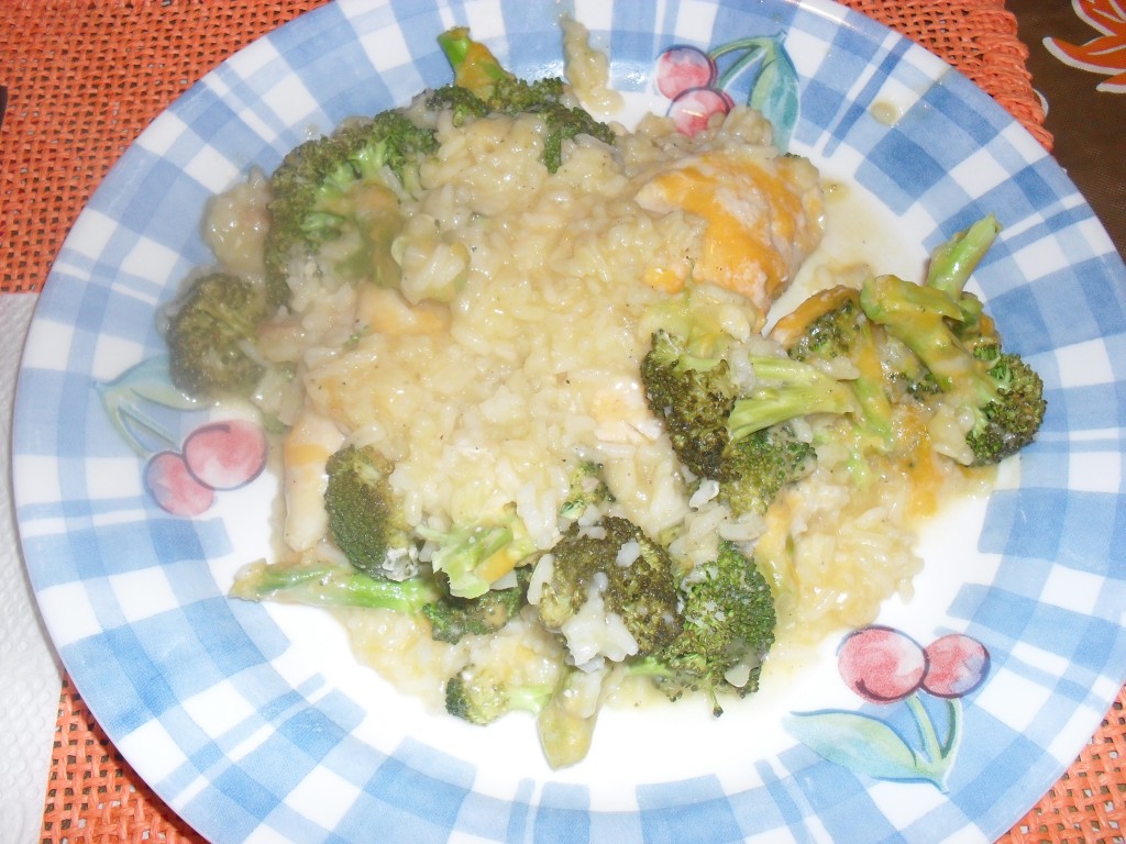 baked chicken and broccoli