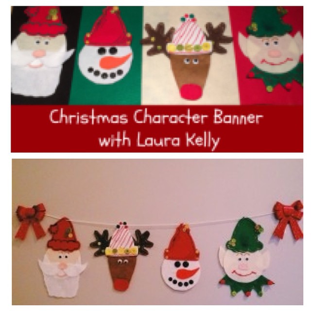 creating my Christmas craft with #LauraKellyWinterHats