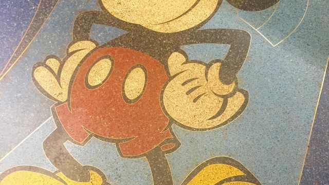 When you see Mickey everywhere, even the sidewalk ?