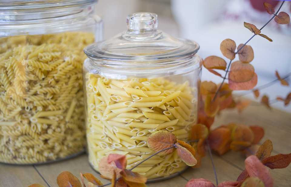 new kitchen pasta jars