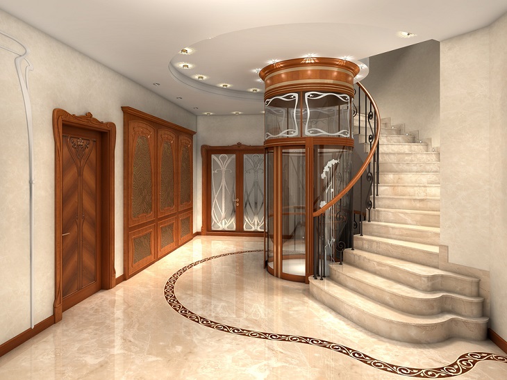 Home Lifts beautiful house entryway