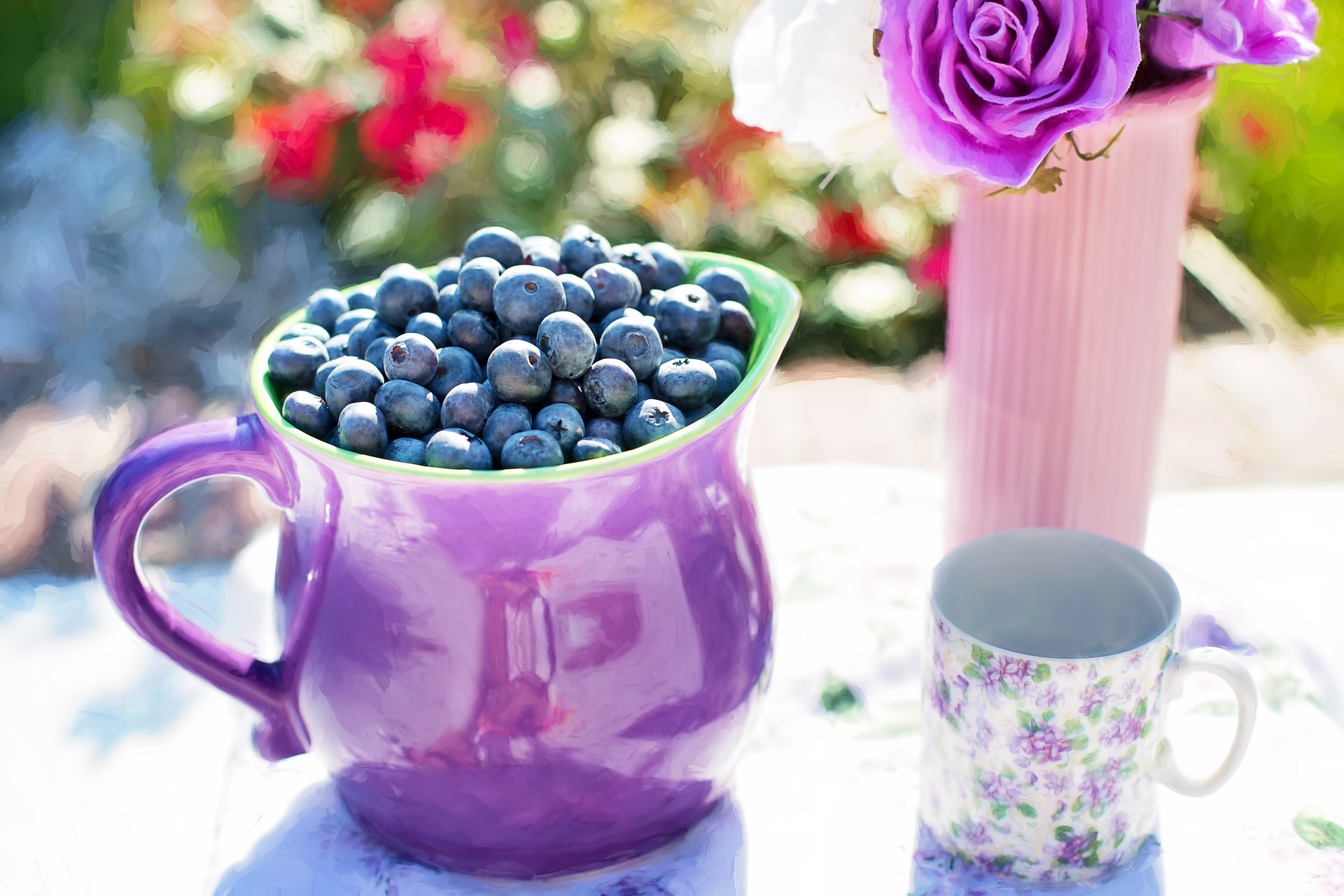 Super Foods blueberries cup