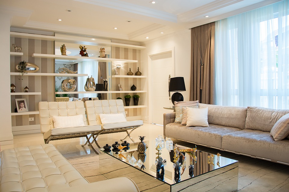 Living Room white furniture