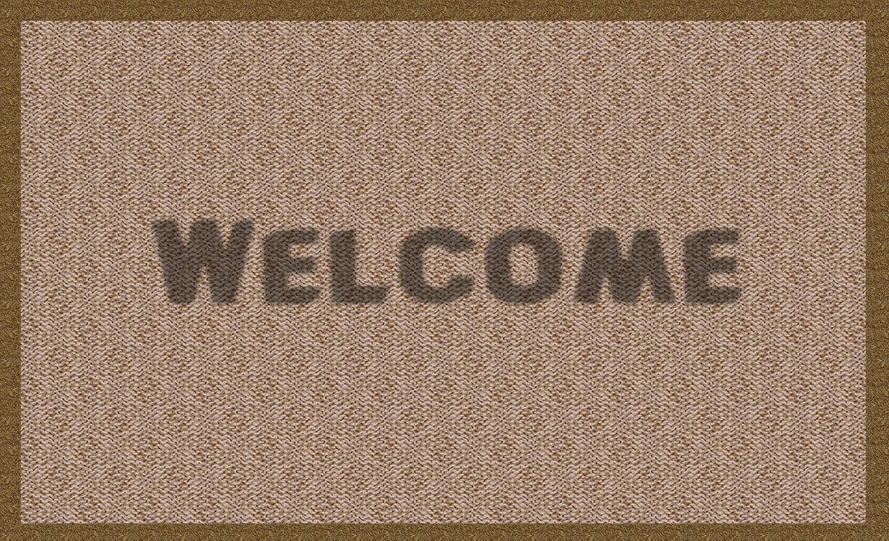 Hallway welcome mat