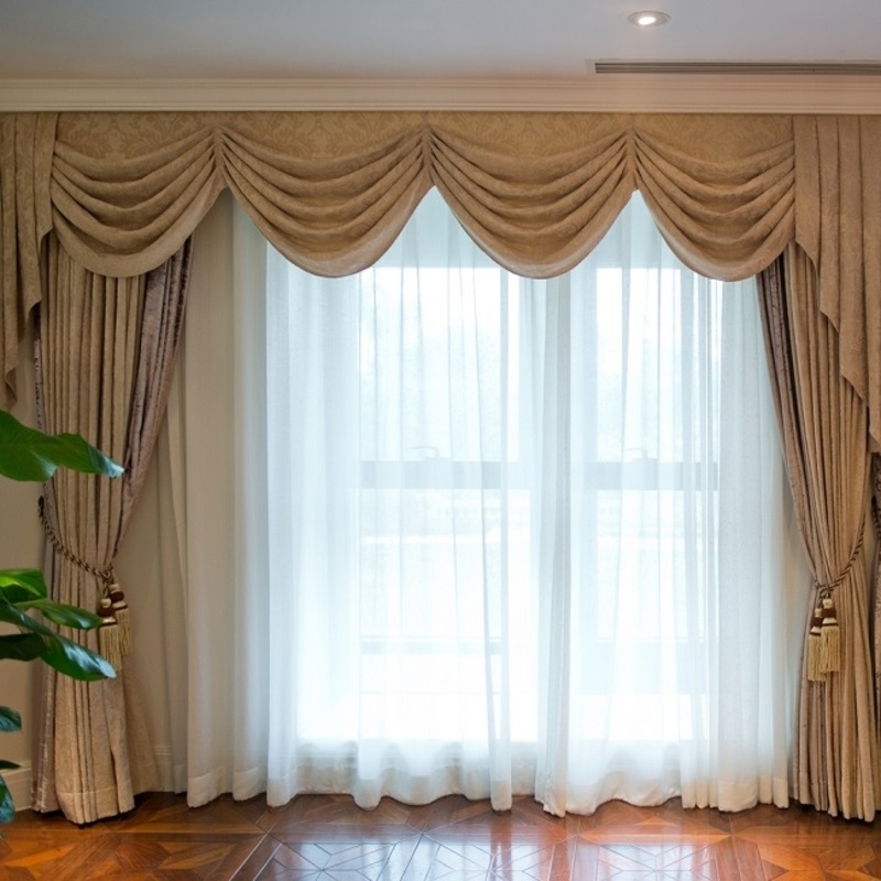 Curtains brown for the home