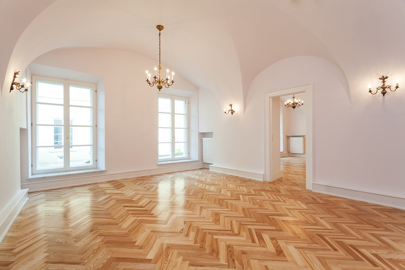 Timber Flooring zig zag pattern