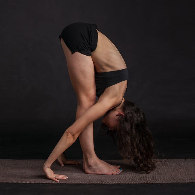 Indoor Exercises doing yoga woman