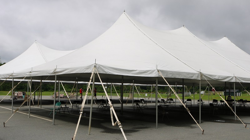 Stretch tent hire - your best option for hosting a party gloomy weather outside