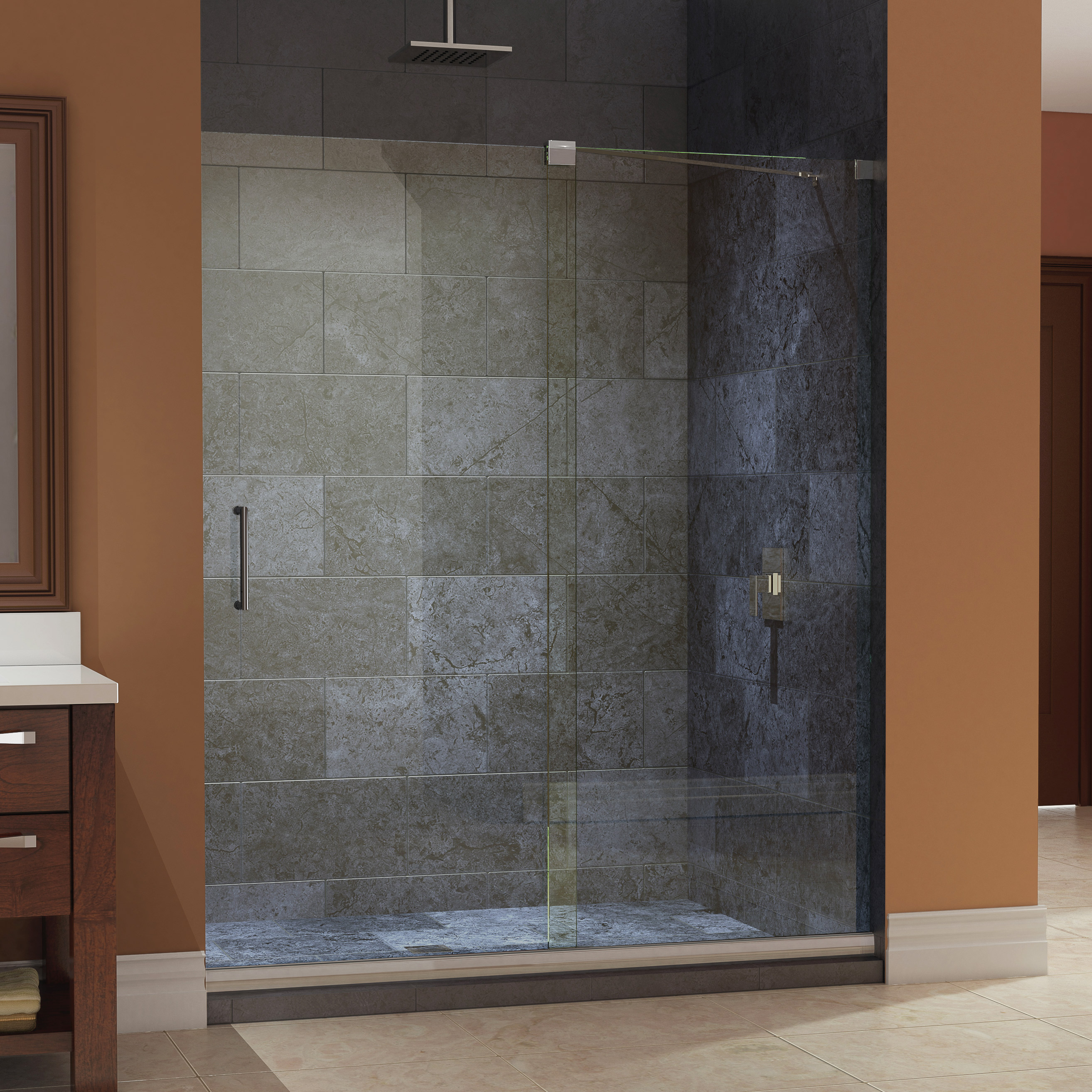 Small Bathroom Upgrading Ideas With Using Shower Glass Door