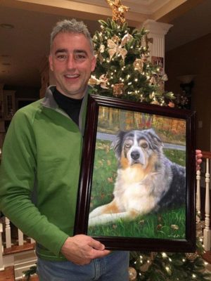 Couple honors fallen pet with beautiful custom portrait