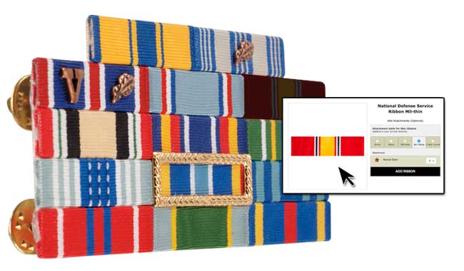 Online Resource for Thin Military Ribbons