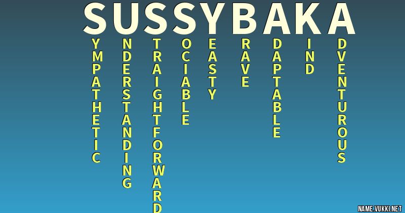 How to pronounce sussy baka