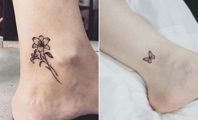 Tattoos on the ankle
