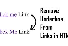 Remove Underline From Link CSS