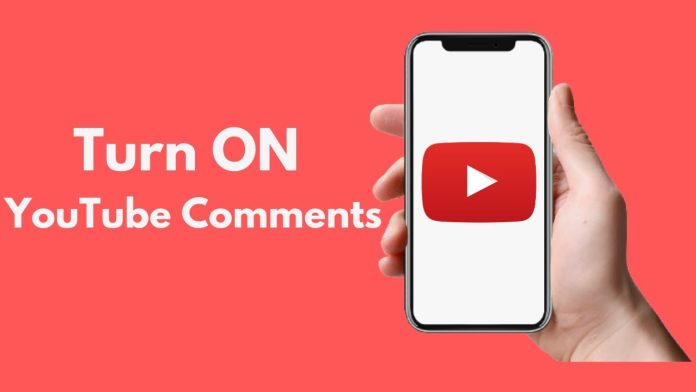 How to turn on comments on Youtube